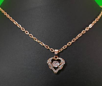 Capilite Heart Locket for Daily use Gold-plated Crystal Alloy Pendant