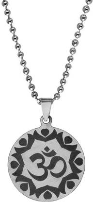 Shiv Jagdamba Religious Om Aum Ohm Symbol Meaningful Charm Gift Idea Yoga Meditation Jewellery Sterling Silver Stainless Steel Pendant