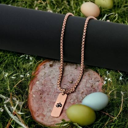 Laksh P Rosegold dana OmNK Gold-plated Alloy Pendant Set