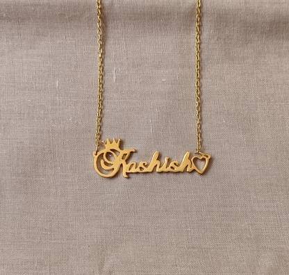 Artstree Name Pendant Kashish Name Pendant Rhodium Brass Pendant