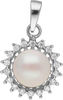 Sri Jagdamba Pearls JPMAY-22-143 Sterling Silver Alloy Pendant