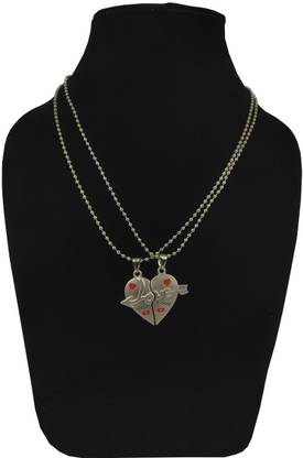 Murliwala Love & You Broken Heart With Arrow Romantic 2 In 1 Beautiful Duo Locket Pendant Stainless Steel