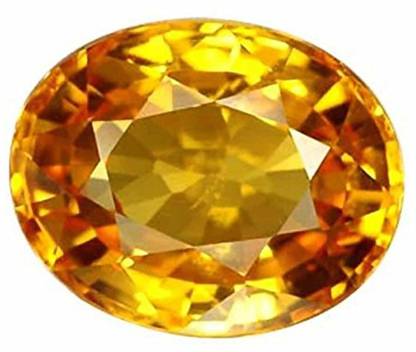 Gopalgems 4.84 Ct Natural Yellow Sapphire Pukhraj Jupiter Gemstone(Heated) Sapphire Stone