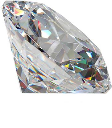 R.K GEMS White American Diamond (Zircon) 4.8 carat Diamond Stone