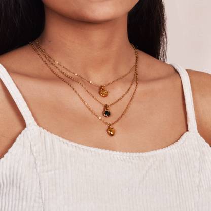 city sign Heart Pendant Chain for women & Girls. Lockets for girls, Valentines day gift Brass Alloy Pendant