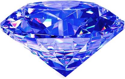 R.K GEMS Original Blue American Diamond Gemstone Zircon Stone