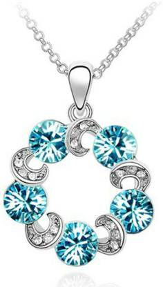 Tinera Trends Cloud of crystals Rhodium Swarovski Crystal Alloy Pendant