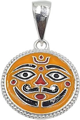 Sahiba Gems Shree Salasar Bala Ji Locket Rhodium Sterling Silver Locket