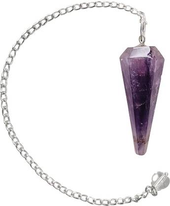 ABABILCRYSTAL AMETHYST DAWSING PENDULUM Amethyst Crystal Pendant
