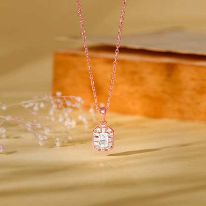 GIVA Rhodium Zircon Sterling Silver
