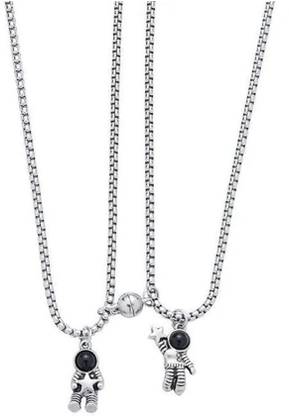 house of common Silver Stainless Steel Pendant