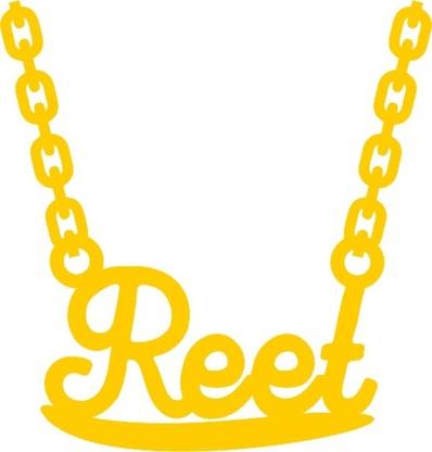 Vermagallery Reet Customized Design Name Pendant Brass, Gold-plated Brass Pendant