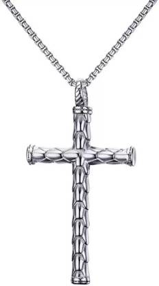 Shiv Jagdamba Religious Lord Jesus Crusifix Cross Necklace Stainless Steel Pendant