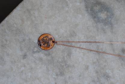 EkiBeki Handcrafted Nimbuzz Enamel Copper Pendant