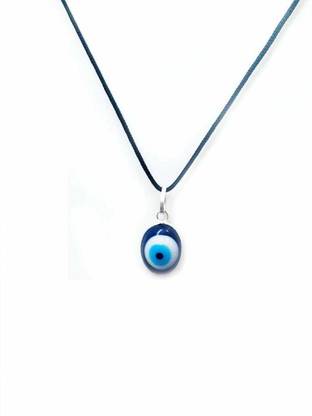 SHIVAKARI Blue Evil Eye Pendant Metal Locket