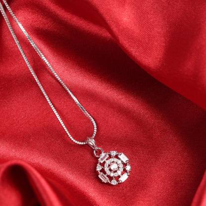 DEGHLAM Deghlam Aurora Borealis Pendant with Chain Sterling Silver Brass Pendant