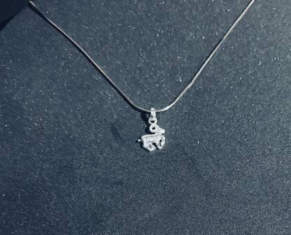 Rythmsachdev Capricorn Pendant 001 Platinum Sterling Silver Pendant