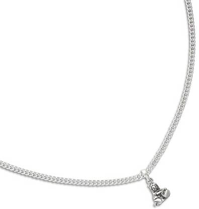 Tweov 925 Sterling Silver Krishna Chain Locket For Men Rhodium Sterling Silver Locket