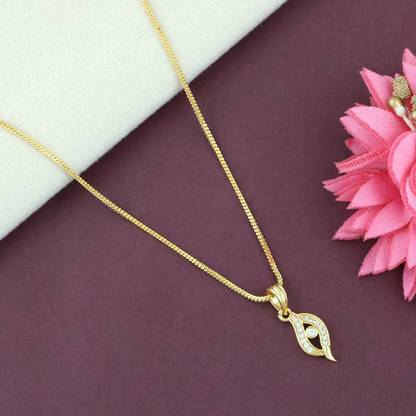 Gilher Gilher Gold Plated Locket Chain for Women And Girl Gold-plated Alloy Pendant