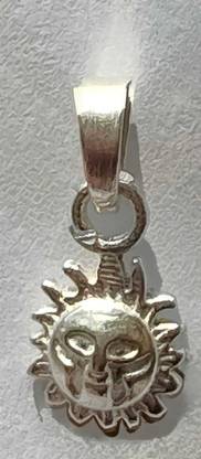 SVASTIJ CHANDI SILVER SURAJ SUN LOCKET PENDANT Sterling Silver Sterling Silver Locket