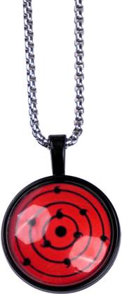 OFFO Naruto Anime Rinne Sharingan Locket|Beautiful Strawhat Designed Pendant Necklace Brass Locket