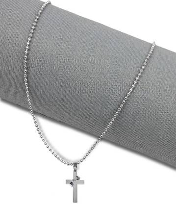 De-Ultimate Silver Small Size Holy Jesus Christ Cross Isa Masih Ring Pendant Locket Necklace Silver Stainless Steel Locket Set