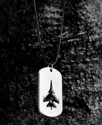 TOYONIX The Sukhoi Fighter Jet Cut-Out Pendant For Men And Boys Silver Alloy Pendant