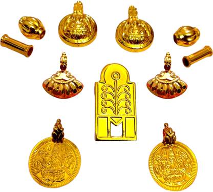 TGS GOLD COVERING Thali Urukal Mangalsutra Set Mangalyam Gold-plated Copper