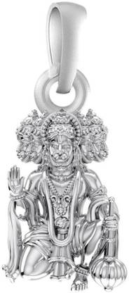 Akshat Sapphire Sterling Silver (92.5% purity) Panchmukhi Hanuman Pendant for Men Pure Silver Locket for Good Health & Wealth,Gift for Friends Sterling Silver Pendant