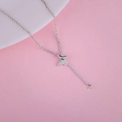 GIVA Rhodium Zircon Sterling Silver