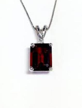 AG Jewels A+ Quality Original Gomed Hessonite Garnet Pendant For Women & Men Silver Garnet Stone Pendant