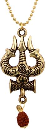 Charms Religious Symbol Pendant Set With Chain Gold-plated Alloy Locket Set