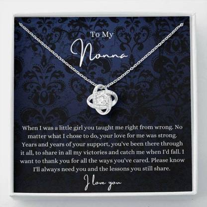 Rakva Gift Nonna Necklace, Best Nonna Ever Gift, Nonna To Be, Italian Grandma Gift Rhodium Zircon Sterling Silver Pendant Set