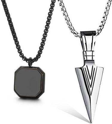 m a enterprises Stainless Steel Pendant Set