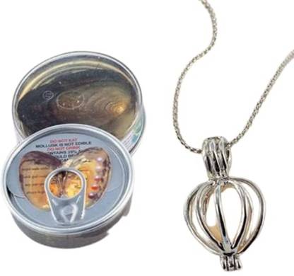 कुन्या Kunya Wish Pearl In Oyster Pendant Necklace With Earrings Pearl स्टोन