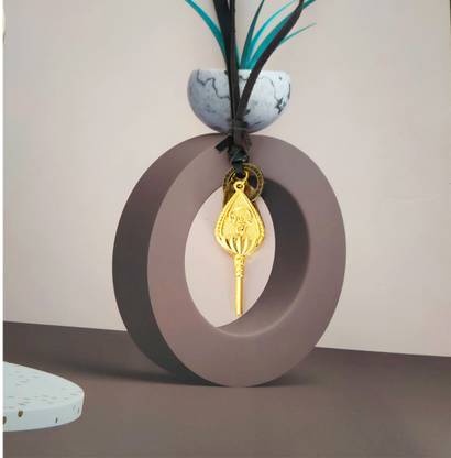 शिव जगदम्बा Religious Kartikey Tamil Om Gada Vel Pendant Necklace Rhodium मेटल, लेदर पेंडेंट