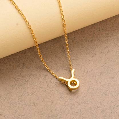 Astrotalk Taurus Zodiac Brass Pendant