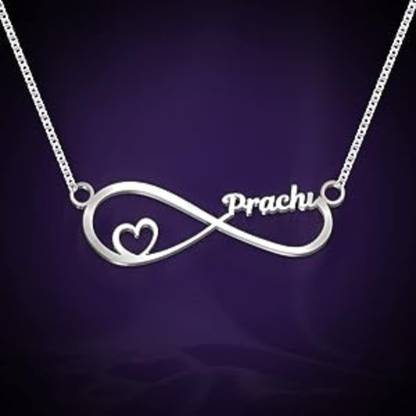 Idiotic World Customized PRACHI Infinity Name Silver Brass Pendant