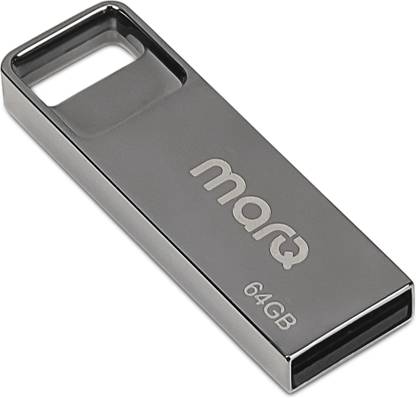 MarQ by Flipkart MQPD_64_U20 64 GB Pen Drive Compatible with Desktop Computer, Laptop, Television USB 2.0 Metal Case