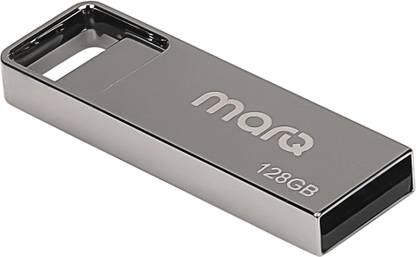 MarQ by Flipkart MQPD_128_U20 128 GB Pen Drive Compatible with Desktop Computer, Laptop, Television USB 2.0 Metal Case