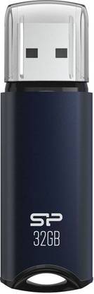 Silicon Power Marvel M02 32 GB Pen Drive Compatible with Desktop Computer, Laptop USB 3.2 Metal, Plastic Case