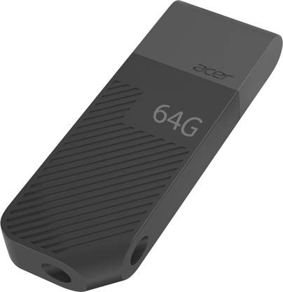 Acer UP200 64 GB Pen Drive Compatible with Desktop Computer, Laptop, Television USB 2.0 Plastic Case