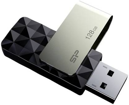 Silicon Power Blaze B30 128 GB Pen Drive Compatible with Desktop Computer, Laptop USB 3.2 Plastic Case