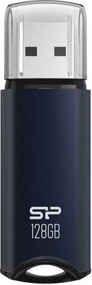 Silicon Power Marvel M02 128 GB Pen Drive Compatible with Desktop Computer, Laptop USB 3.2 Metal, Plastic Case