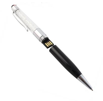 Eshop Diamond Crystal Stylus Touch Screen Metal PenStyle USB 4 GB Pen Drive Compatible with Gaming Console, Desktop Computer, Tablet, Television, Audio Player, Laptop USB 2.0 Metal Case