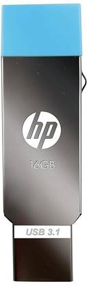 HP 302M 16GB OTG 3.1 Pen Drive 16 GB Pen Drive Compatible with Laptop USB 3.1 Plastic Case