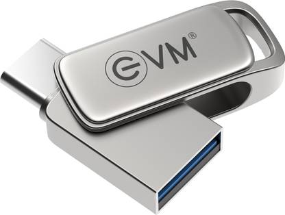 ई वी एम Nano Type-C OTG, USB 3.1 Gen 1 - Ultra Fast Access, Shockproof Metal Casing 128 GB OTG ड्राइव