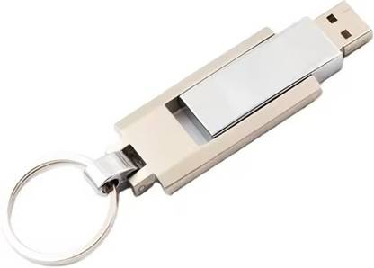 Harry Compact Slider Body Capless Design with Retractable Connector 4 GB Pen Drive Compatible with Audio Player, Desktop Computer, Laptop USB 2.0 Metal Case