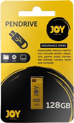 JOY JDIN-128PD 128 GB Pen Drive Compatible with Audio Player, Desktop Computer, Gaming Console, Laptop, Television USB 2.0 Metal Case