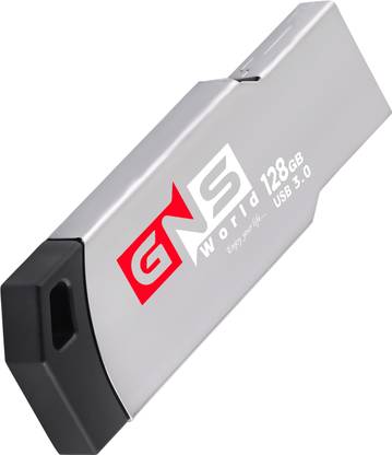 GNS World G55 128 GB Pen Drive Compatible with Desktop Computer, Laptop, Mobile, Television, Audio Player USB 3.0, USB 2.0 Metal Case
